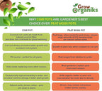 (4 Inch, 12 Pack Coco Coir Plant Pots, Biodegradable Peat Pots for Seed Starter & Seedling Kit, Small Plant Pots Germination, Mini Planter Cups for Indoor, Outdoor, Organic Planting